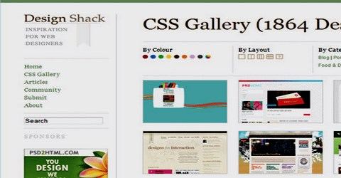 ვებ-დიზაინის საუკეთესო გალერეა - Design Shack